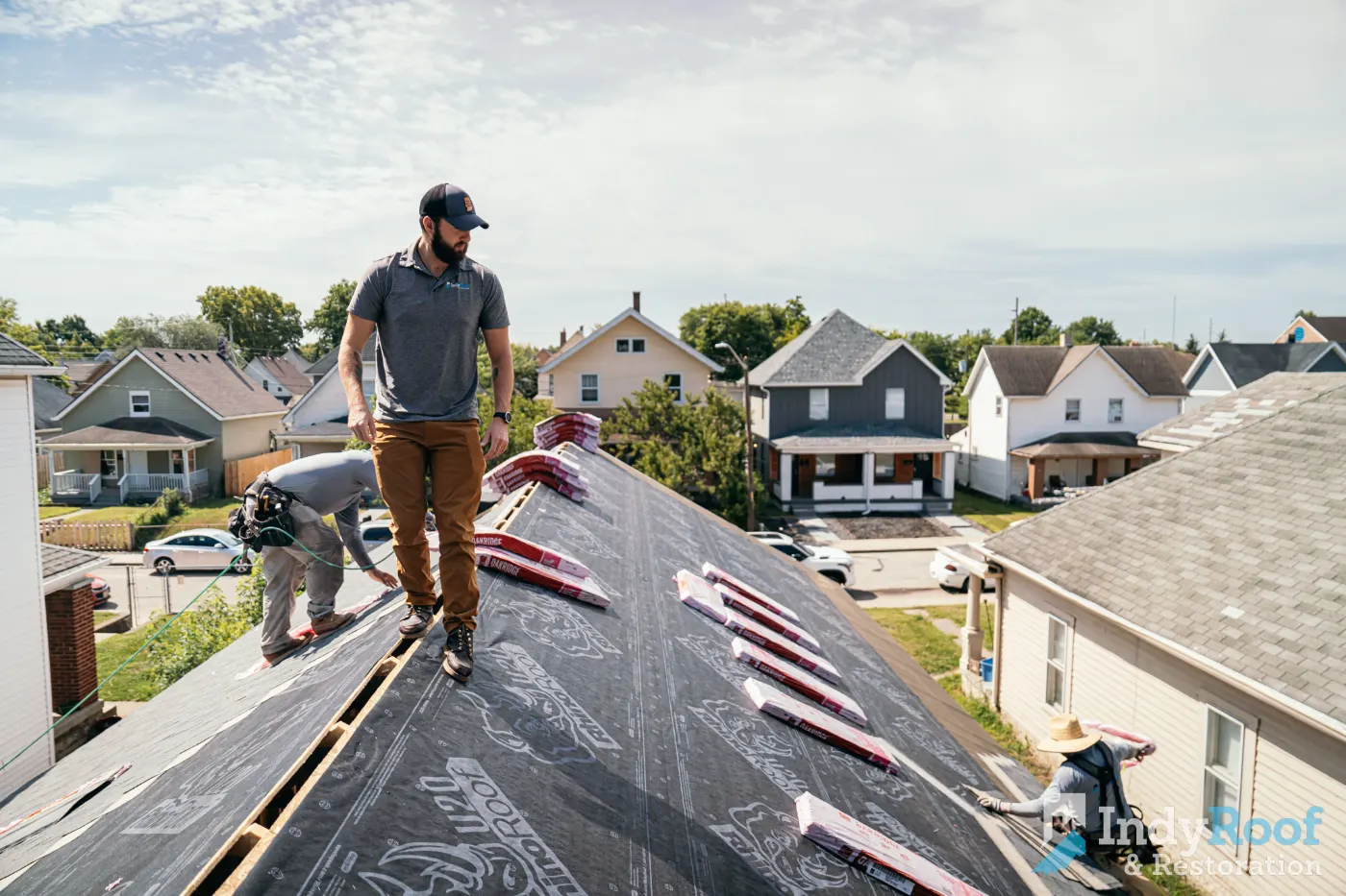Roofing by Crossfields Roofing near Zionsville, IN